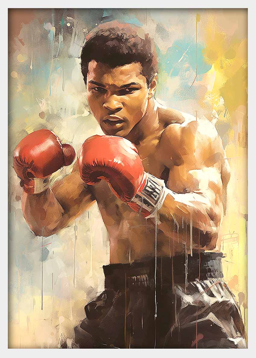 P270 Muhammad Ali Canvas Art Prints, T-Shirts, Posters, and Mugs, Cushion Cover Expressive Collection