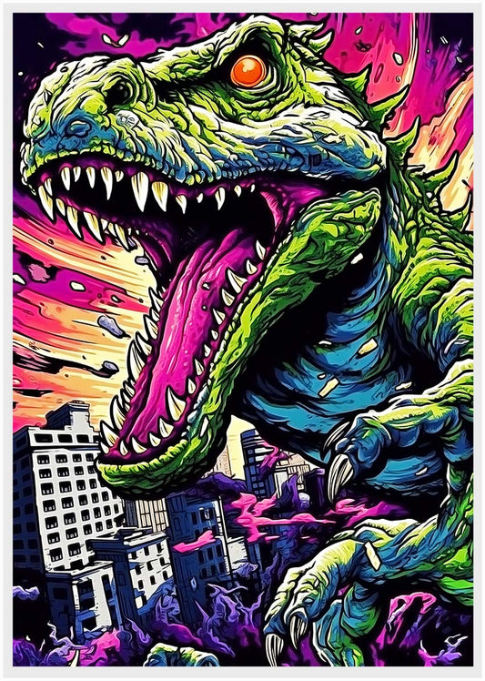 T274 Trex Canvas Art Prints, T-Shirts, Posters, and Mugs, Cushion Cover Expressive Collection