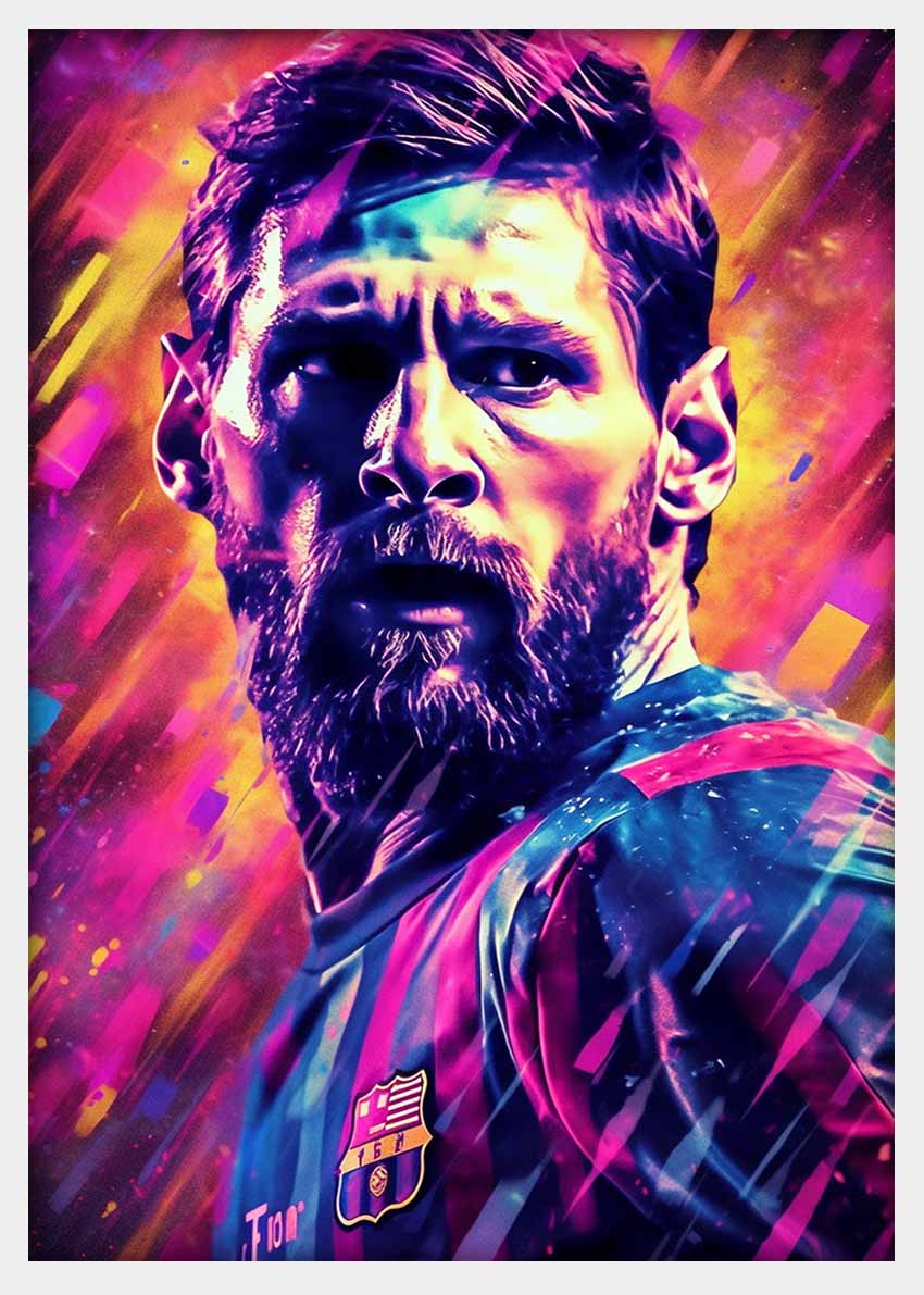 P274 Lionel Messi Canvas Art Prints, T-Shirts, Posters, and Mugs, Cushion Cover Expressive Collection