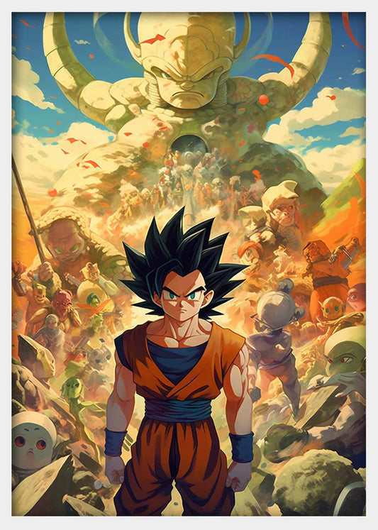 P275 Dragon Ball Goku Canvas Art Prints, T-Shirts, Posters, and Mugs, Cushion Cover Expressive Collection