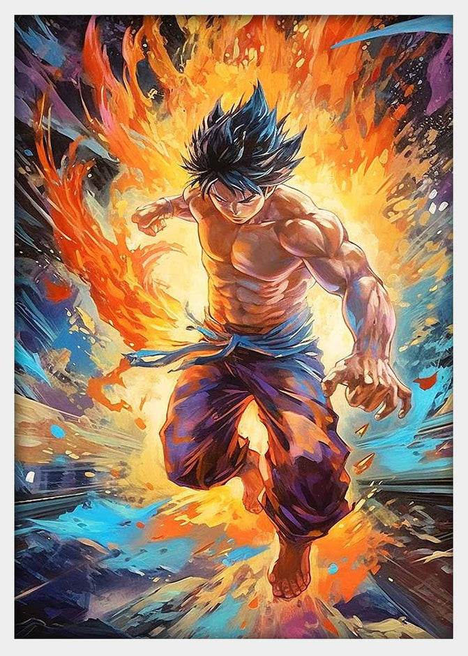 P286 Dragon Ball Goku Canvas Art Prints, T-Shirts, Posters, and Mugs, Cushion Cover Expressive Collection