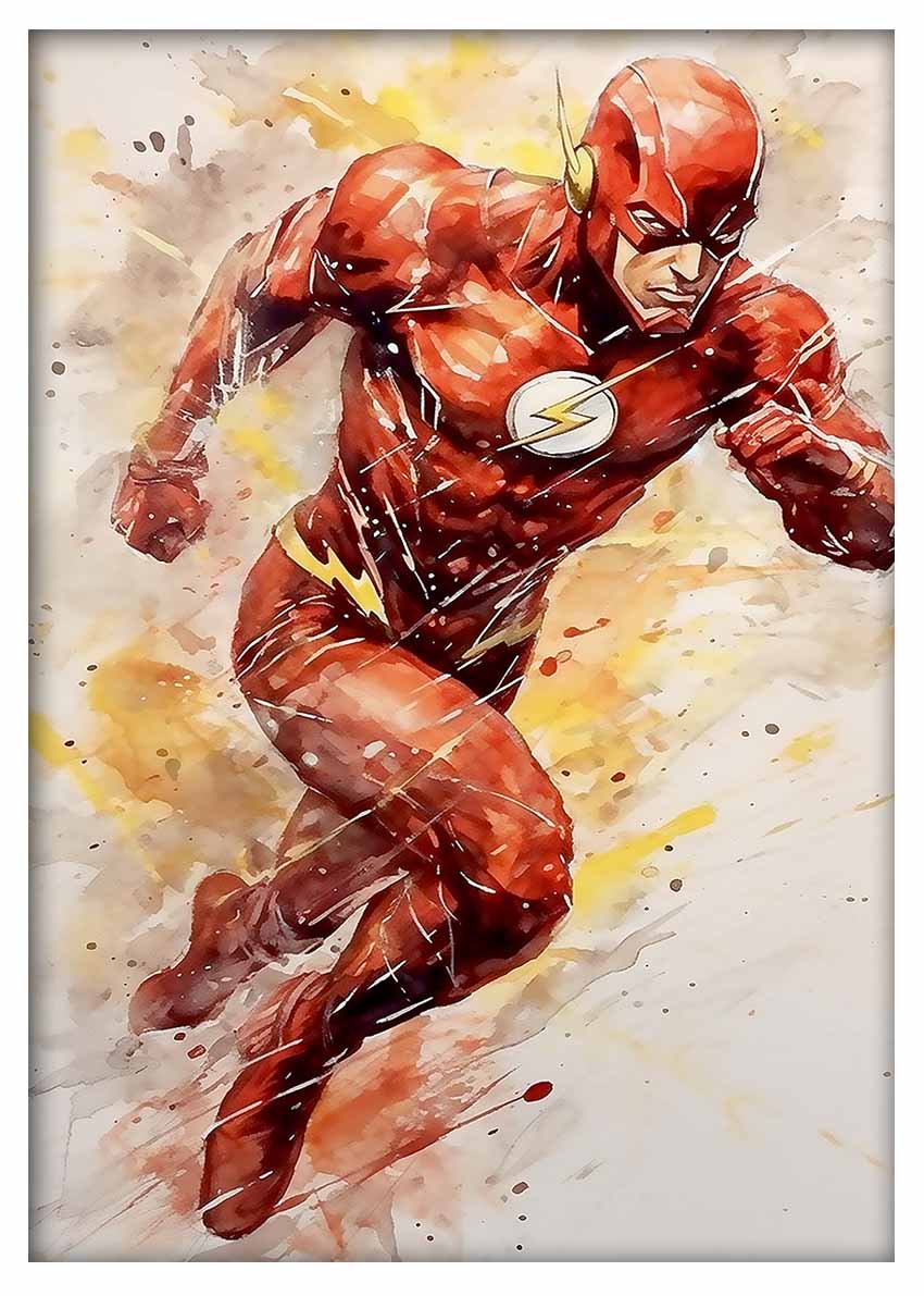 P288 The Flash Canvas Art Prints, T-Shirts, Posters, and Mugs, Cushion Cover Expressive Collection