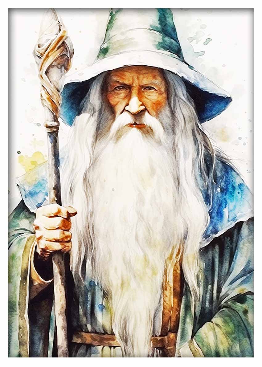 P291 Gandalf Canvas Art Prints, T-Shirts, Posters, and Mugs, Cushion Cover Expressive Collection