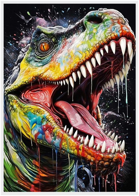 T292 Trex Canvas Art Prints, T-Shirts, Posters, and Mugs, Cushion Cover Expressive Collection