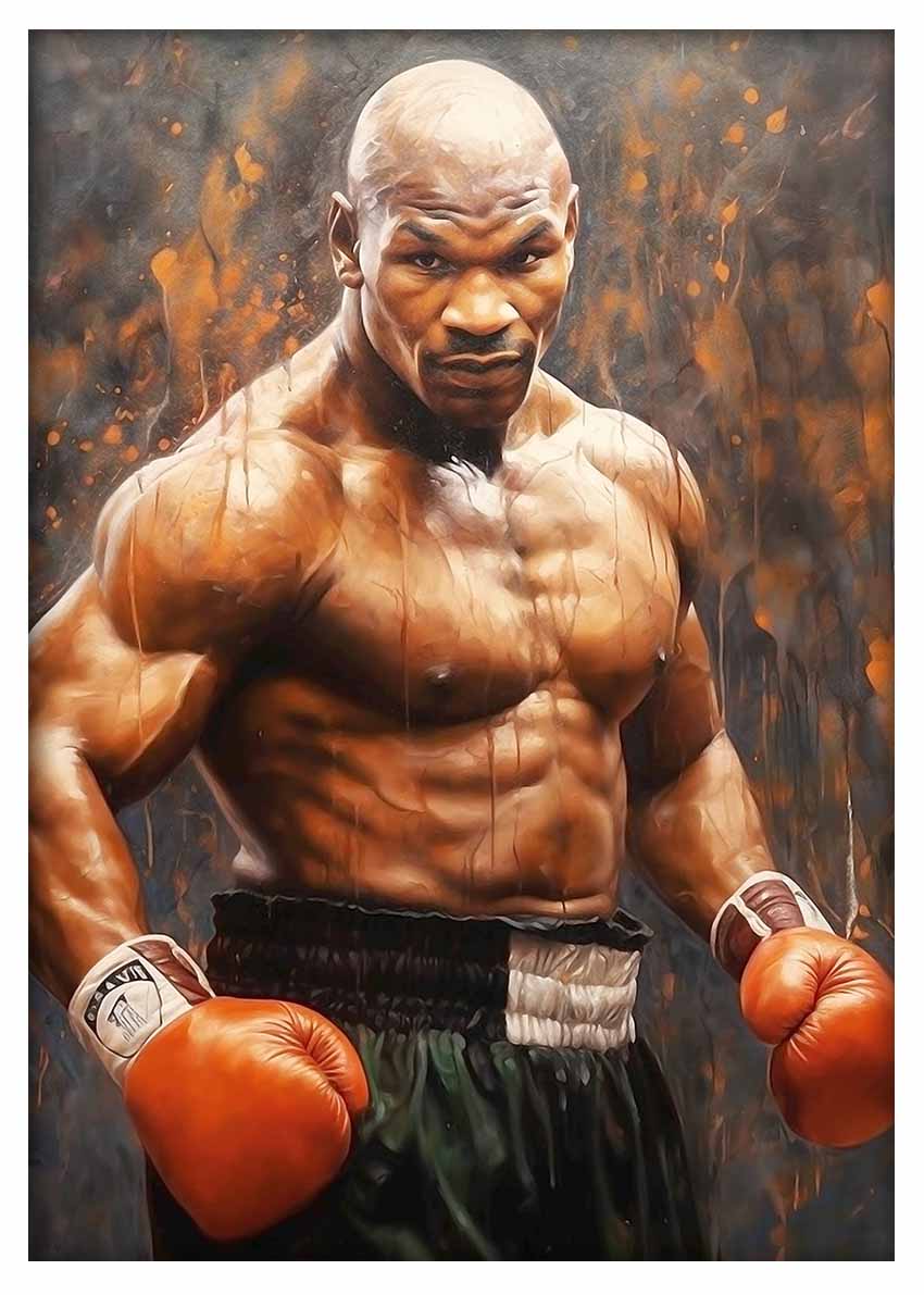 P309 Mike Tyson Canvas Art Prints, T-Shirts, Posters, and Mugs, Cushion Cover Expressive Collection