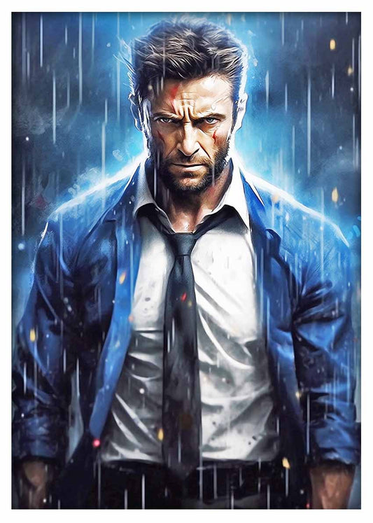 P310 Hugh Jackman Canvas Art Prints, T-Shirts, Posters, and Mugs, Cushion Cover Expressive Collection