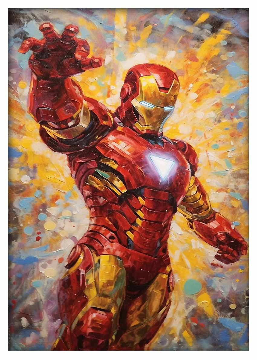 P319 Iron MAN Canvas Art Prints, T-Shirts, Posters, and Mugs, Cushion Cover