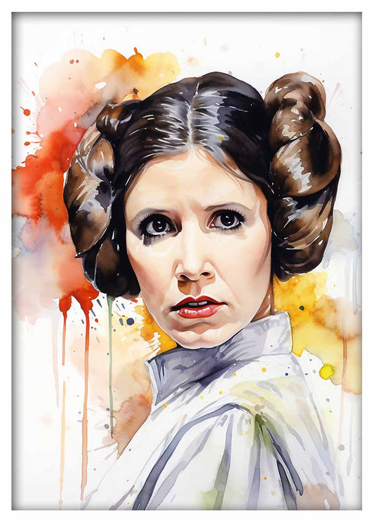 P320 Princess Leia Canvas Art Prints, T-Shirts, Posters, and Mugs, Cushion Cover