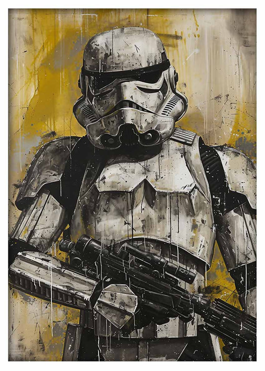 P348 Stormtrooper Canvas Art Prints, T-Shirts, Posters, and Mugs, Cushion Cover