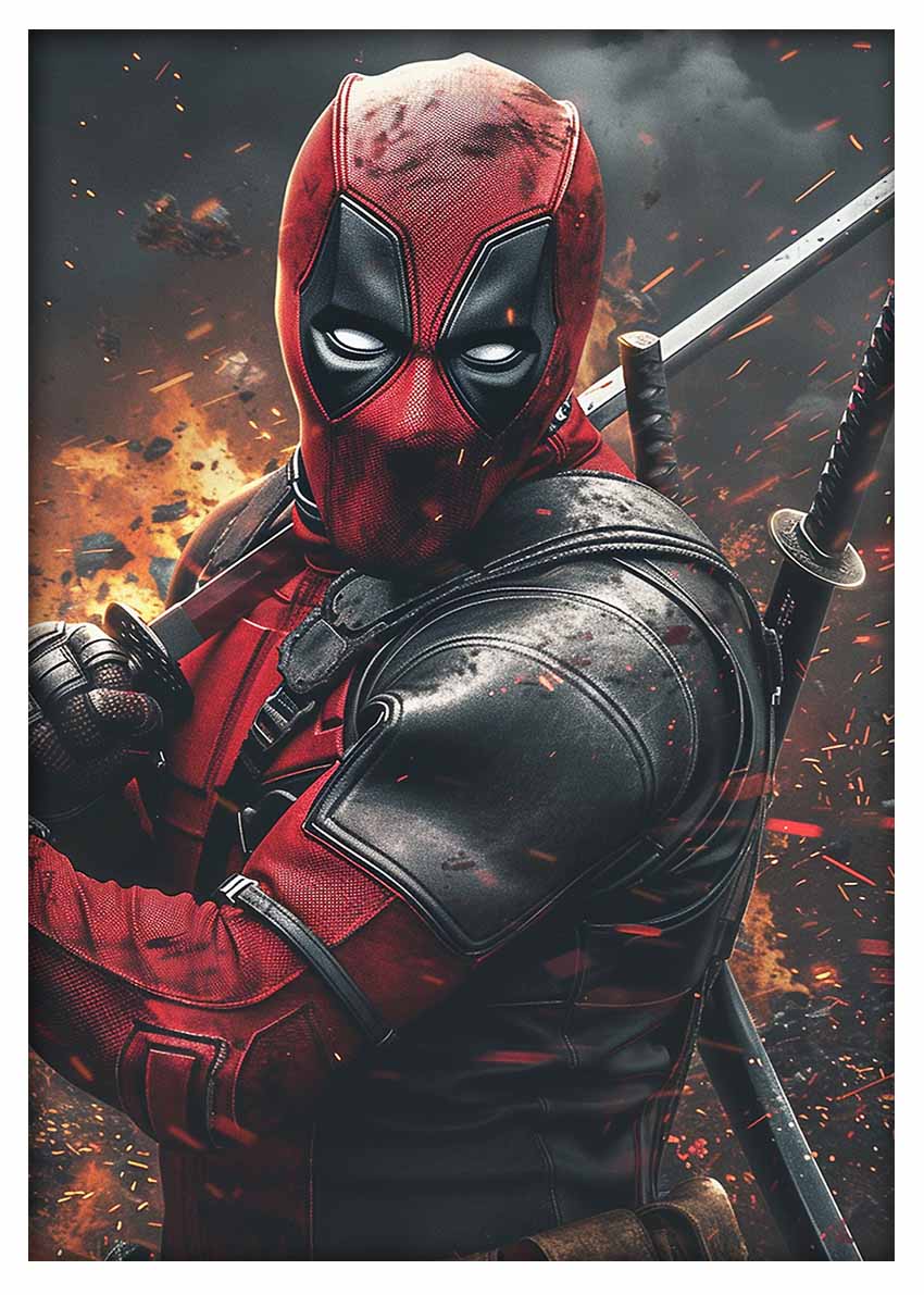 P366 Deadpool Canvas Art Prints, T-Shirts, Posters, and Mugs, Cushion Cover