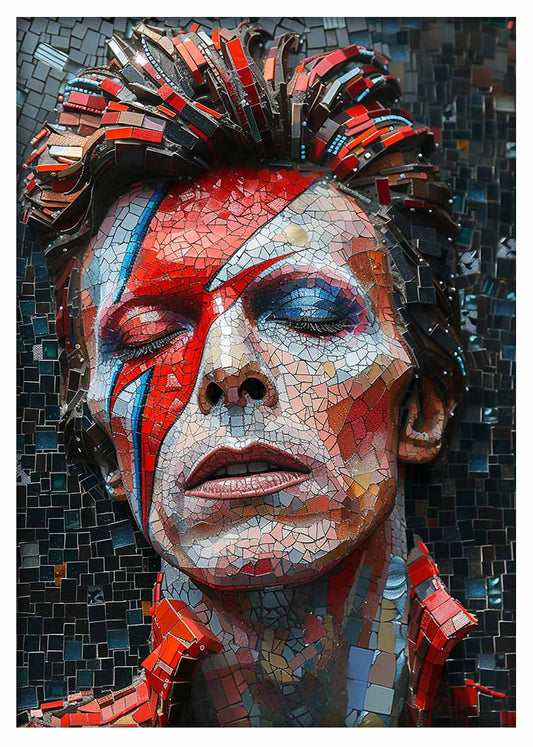 P375 David Bowie Canvas Art Prints, T-Shirts, Posters, and Mugs, Cushion Cover