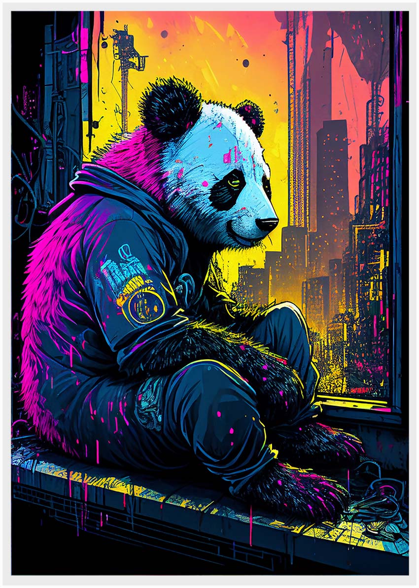 T1 Panda Canvas Art Prints, T-Shirts, Posters, and Mugs, Cushion Cover Expressive Collection