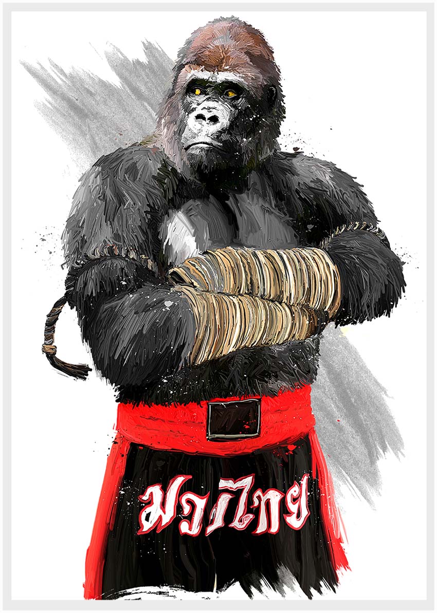 T16 Gorilla  Canvas Art Prints, T-Shirts, Posters, and Mugs, Cushion Cover Expressive Collection