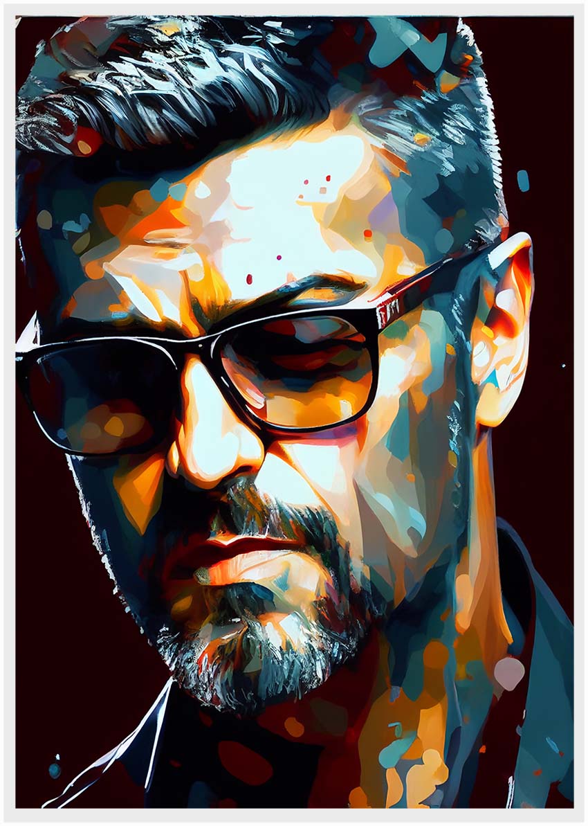 P19 George Michael Canvas Art Prints, T-Shirts, Posters, and Mugs, Cushion Cover Expressive Collection