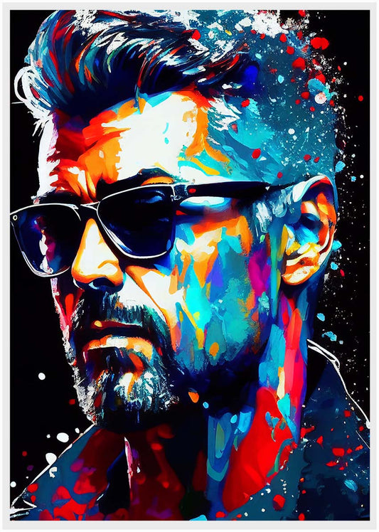 P20 George Michael Canvas Art Prints, T-Shirts, Posters, and Mugs, Cushion Cover Expressive Collection