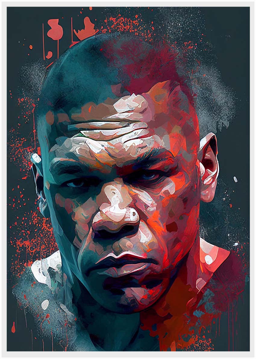 P26 Mike Tyson Canvas Art Prints, T-Shirts, Posters, and Mugs, Cushion Cover Expressive Collection