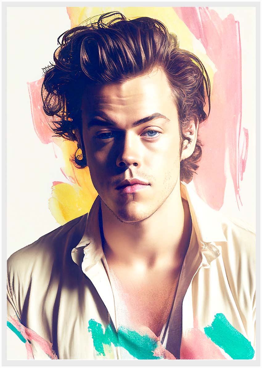 P38 Harry Styles Canvas Art Prints, T-Shirts, Posters, and Mugs, Cushion Cover Expressive Collection