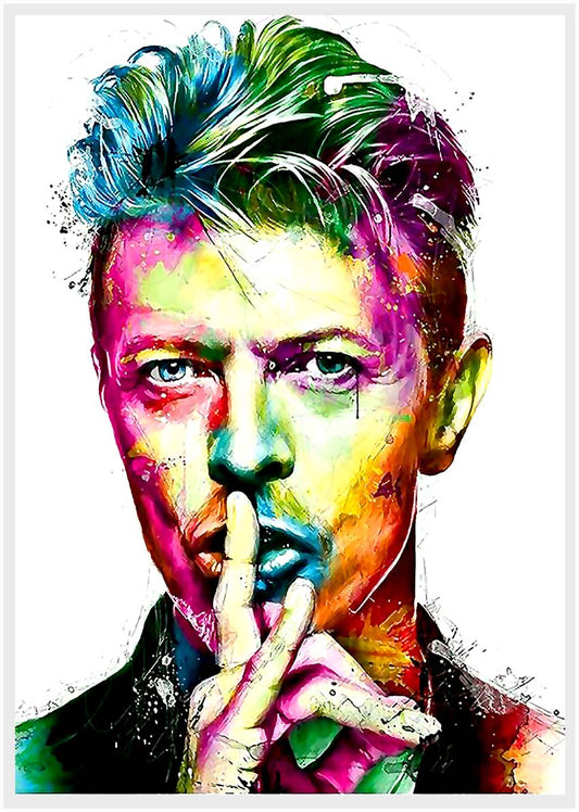 P48 David Bowie Canvas Art Prints, T-Shirts, Posters, and Mugs, Cushion Cover Expressive Collection