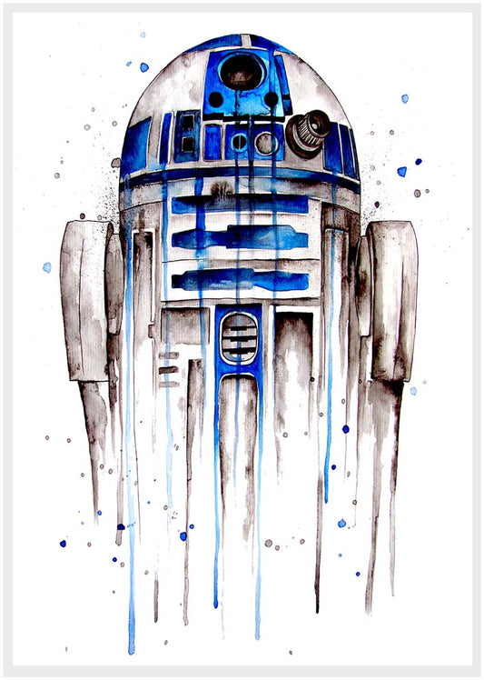 P58 R2-D2 Canvas Art Prints, T-Shirts, Posters, and Mugs, Cushion Cover Expressive Collection