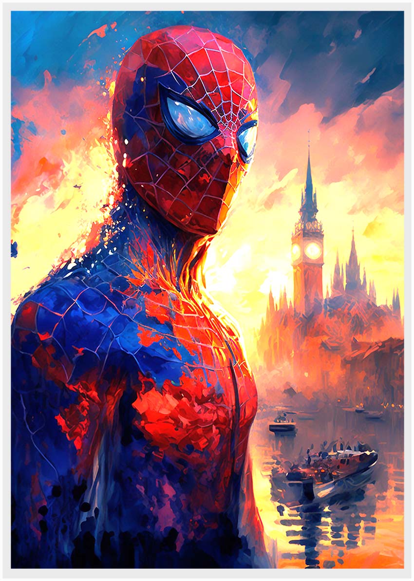 P73 Spider man Canvas Art Prints, T-Shirts, Posters, and Mugs, Cushion Cover Expressive Collection