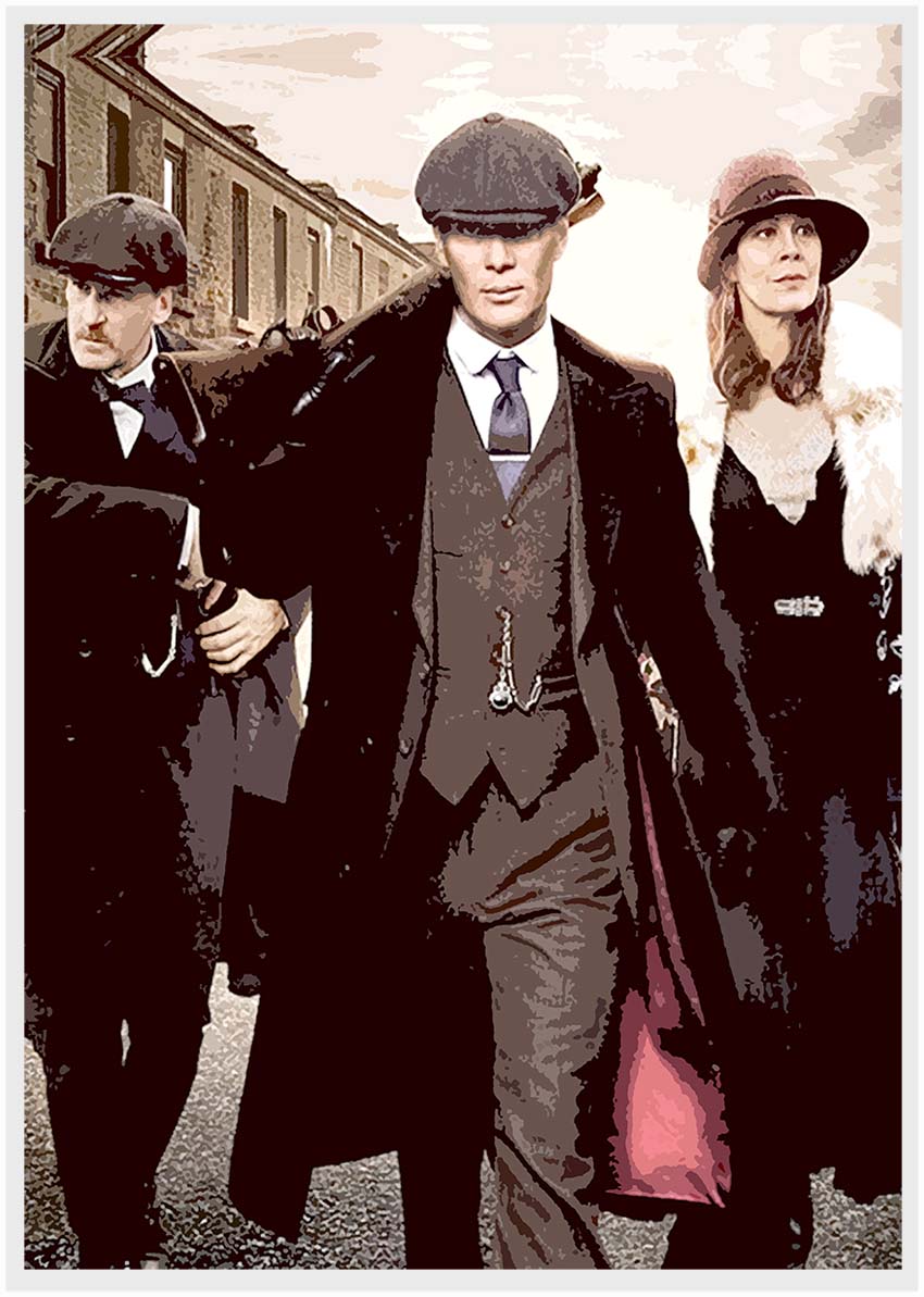 P90 Peaky Blinders Canvas Art Prints, T-Shirts, Posters, and Mugs, Cushion Cover Expressive Collection