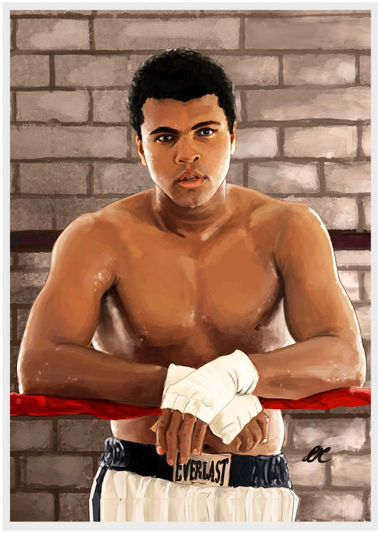 P91 Muhammad Ali Canvas Art Prints, T-Shirts, Posters, and Mugs, Cushion Cover Expressive Collection