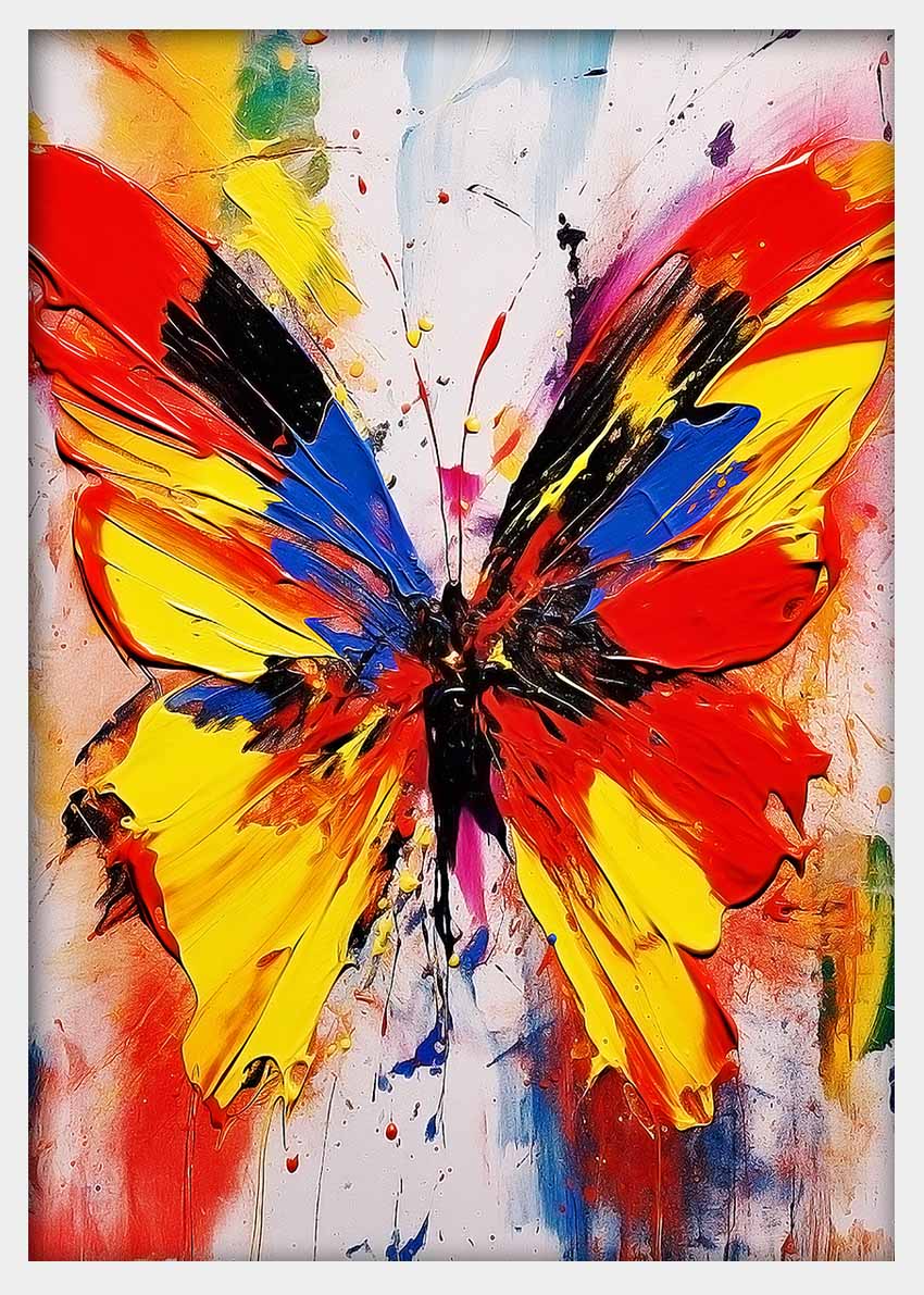 T352 Butterfly Canvas Art Prints, T-Shirts, Posters, and Mugs, Cushion Cover Expressive Collection