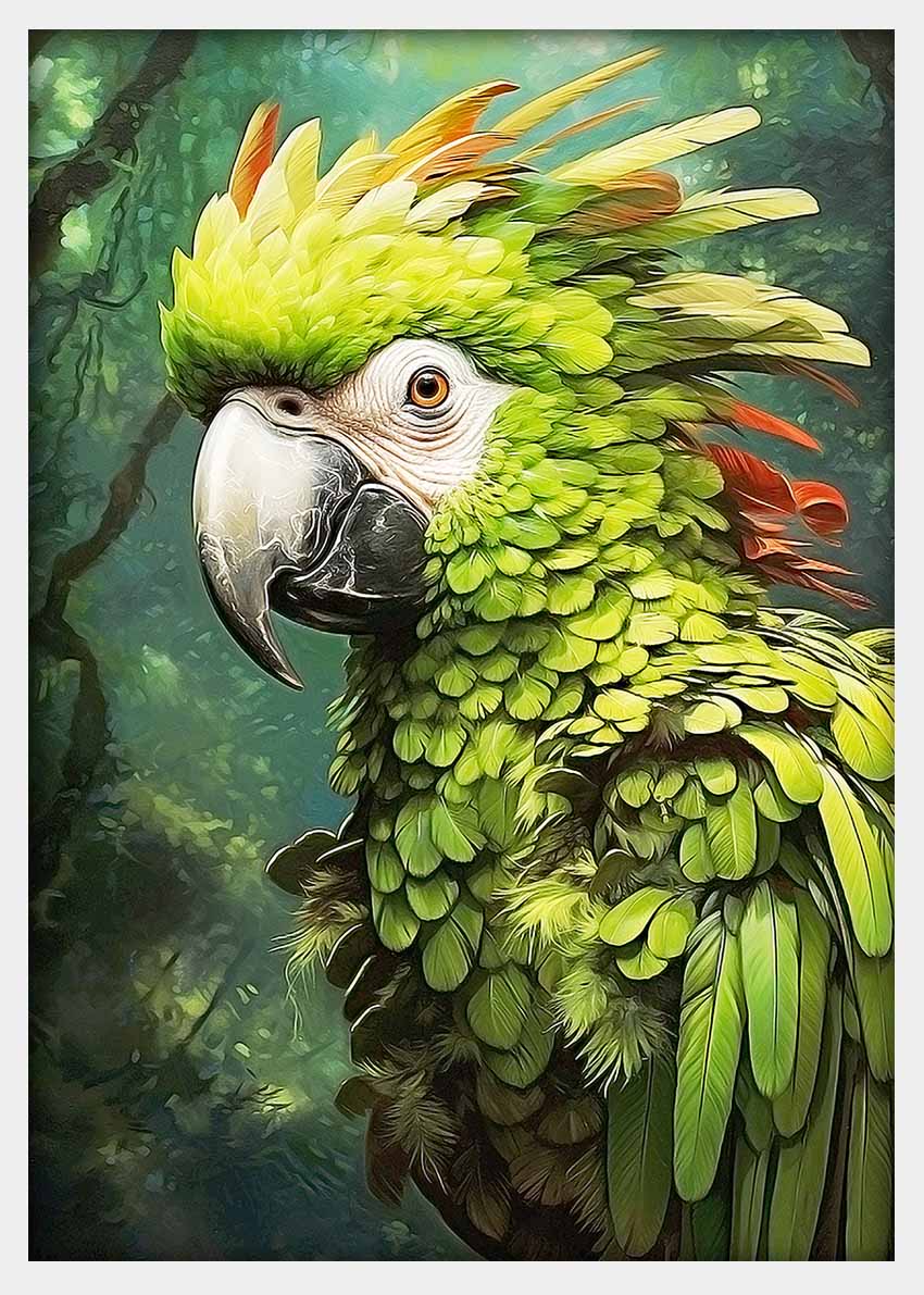 T364 Parrots Canvas Art Prints, T-Shirts, Posters, and Mugs, Cushion Cover Expressive Collection