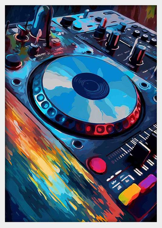 T381 DJ Mixer Canvas Art Prints, T-Shirts, Posters, and Mugs, Cushion Cover Expressive Collection