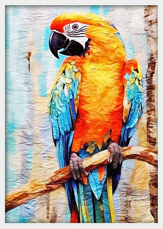 T391 Parrot Canvas Art Prints, T-Shirts, Posters, and Mugs, Cushion Cover Expressive Collection