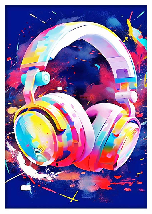 T415 Head Phones Canvas Art Prints, T-Shirts, Posters, and Mugs, Cushion Cover Expressive Collection