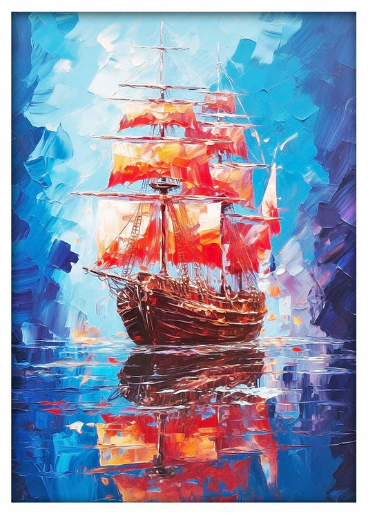 T417 Ship Canvas Art Prints, T-Shirts, Posters, and Mugs, Cushion Cover Expressive Collection