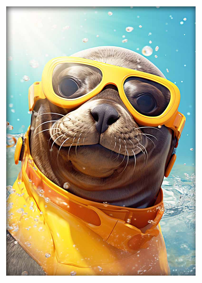 T464 Seal Canvas Art Prints, T-Shirts, Posters, and Mugs, Cushion Cover Expressive Collection