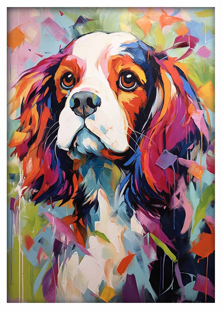 T466 Dog Canvas Art Prints, T-Shirts, Posters, and Mugs, Cushion Cover Expressive Collection