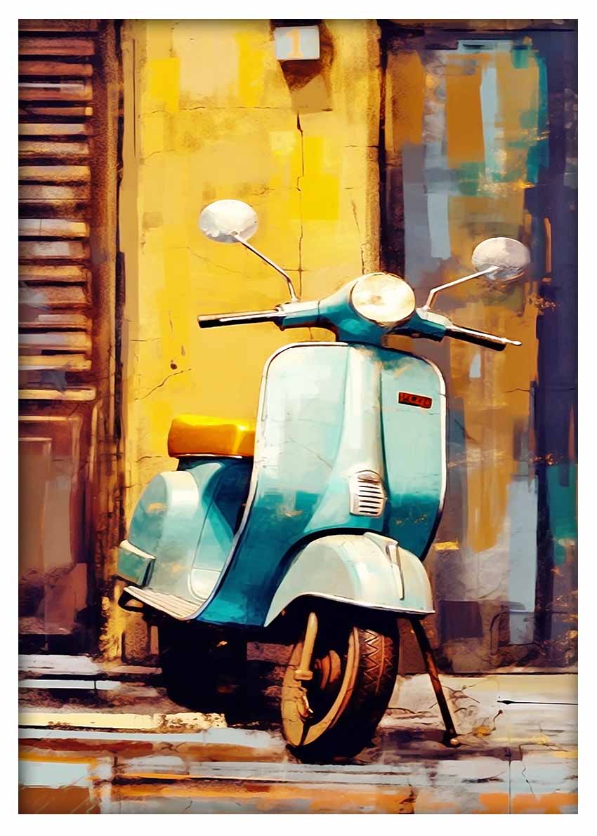 T485 Motorbike Canvas Art Prints, T-Shirts, Posters, and Mugs, Cushion Cover Expressive Collection