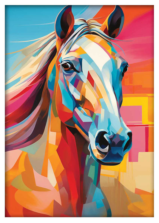 T515 Horse Canvas Art Prints, T-Shirts, Posters, and Mugs, Cushion Cover Expressive Collection