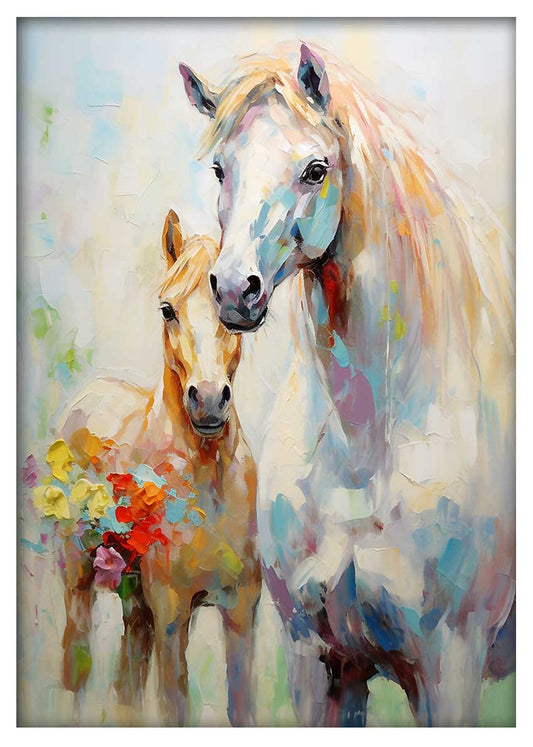 T527 Horses Canvas Art Prints, T-Shirts, Posters, and Mugs, Cushion Cover Expressive Collection