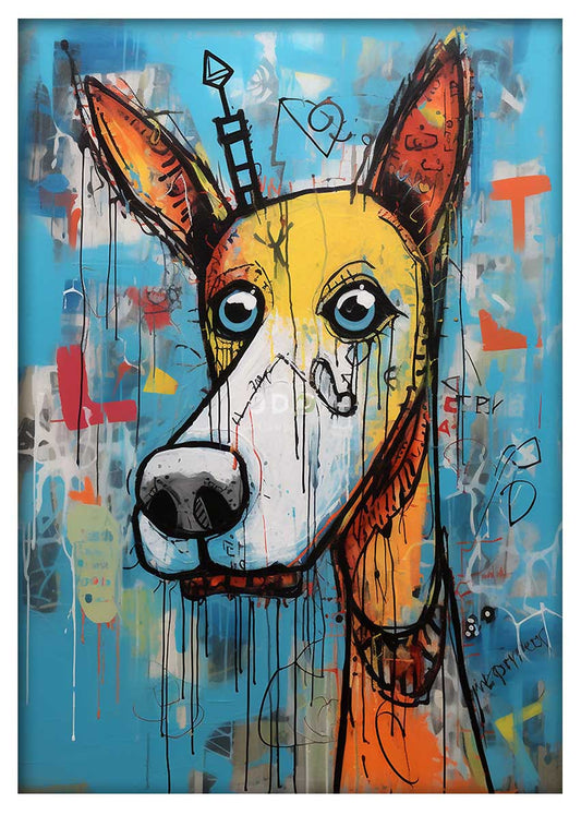 T556 Dog Canvas Art Prints, T-Shirts, Posters, and Mugs, Cushion Cover Expressive Collection