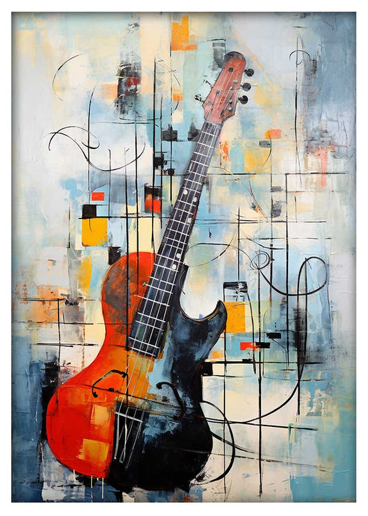 T575 Guitar Canvas Art Prints, T-Shirts, Posters, and Mugs, Cushion Cover