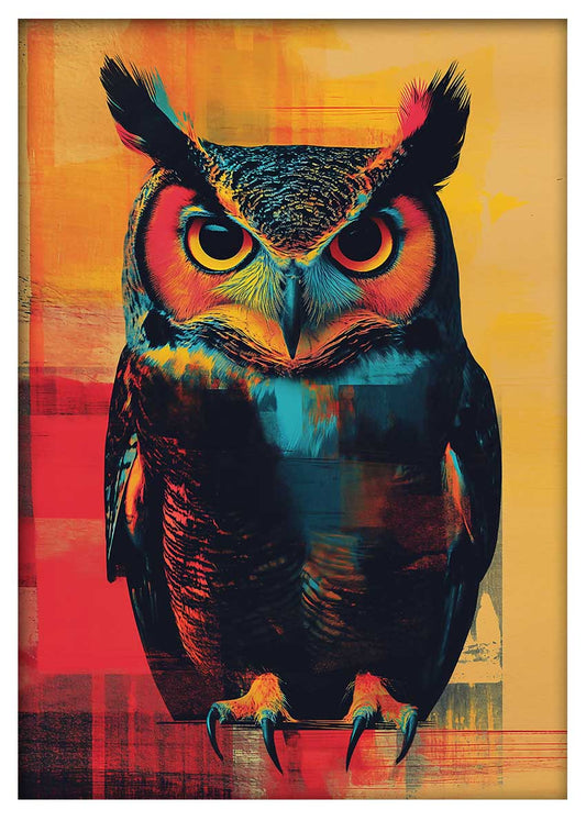 T593 Owl Canvas Art Prints, T-Shirts, Posters, and Mugs, Cushion Cover