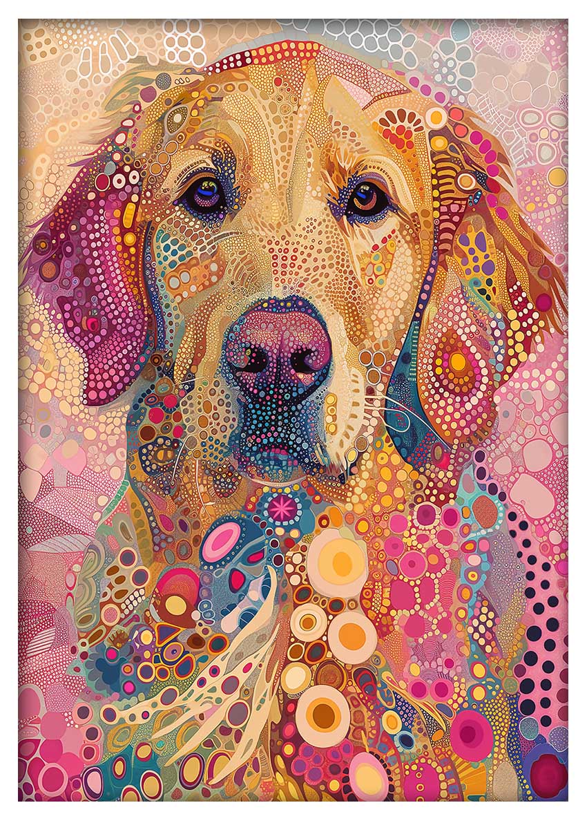 T597 Dog Canvas Art Prints, T-Shirts, Posters, and Mugs, Cushion Cover