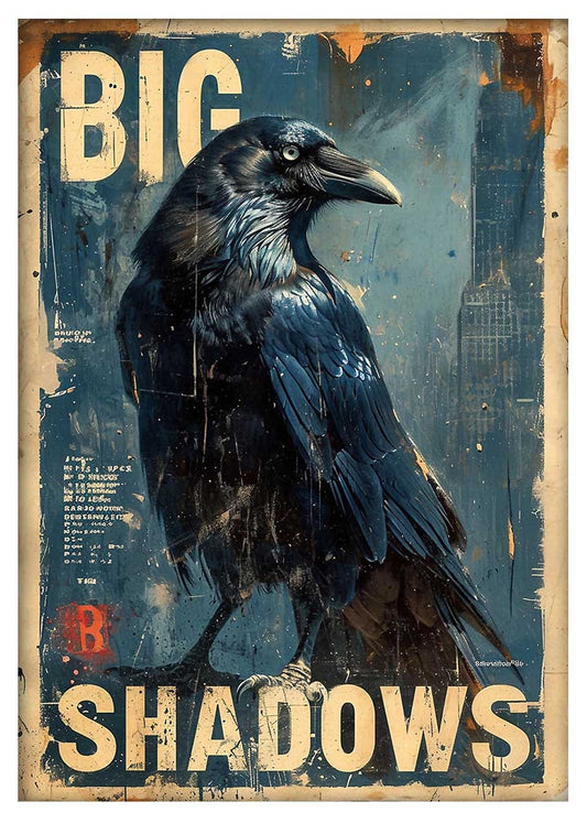 T612 Crow Canvas Art Prints, T-Shirts, Posters, and Mugs, Cushion Cover