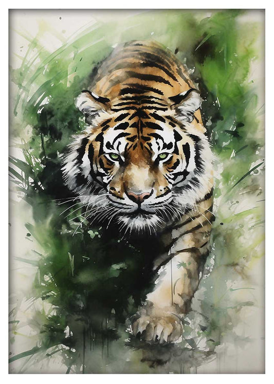 T616 Tiger Canvas Art Prints, T-Shirts, Posters, and Mugs, Cushion Cover