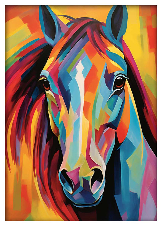 T659 Horse Canvas Art Prints, T-Shirts, Posters, and Mugs, Cushion Cover