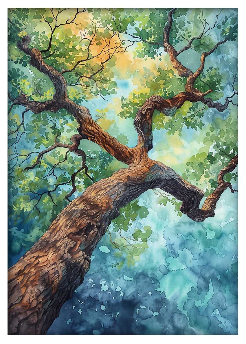 T665 Tree Canvas Art Prints, T-Shirts, Posters, and Mugs, Cushion Cover