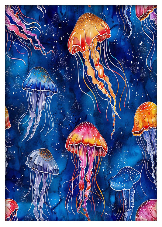 T669 jellyfish Canvas Art Prints, T-Shirts, Posters, and Mugs, Cushion Cover