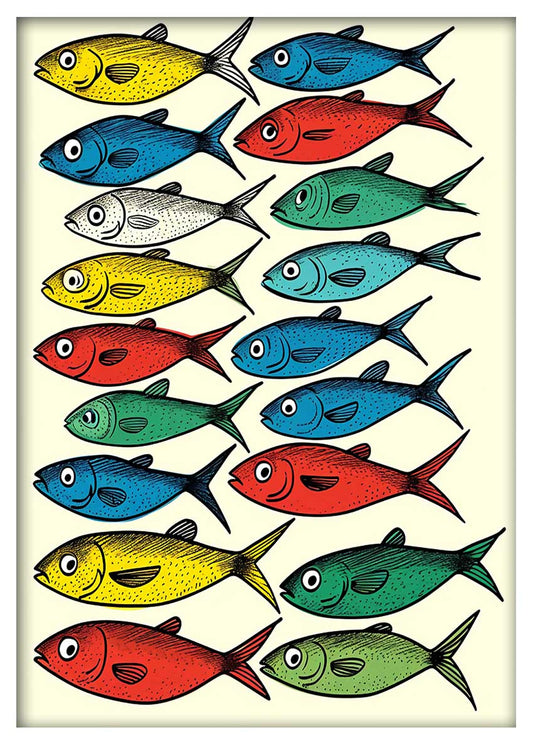 T673 Fish Canvas Art Prints, T-Shirts, Posters, and Mugs, Cushion Cover