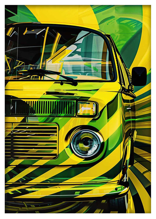 T787  Volkswagen camper van Canvas Art Prints, T-Shirts, Posters, and Mugs, Cushion Cover