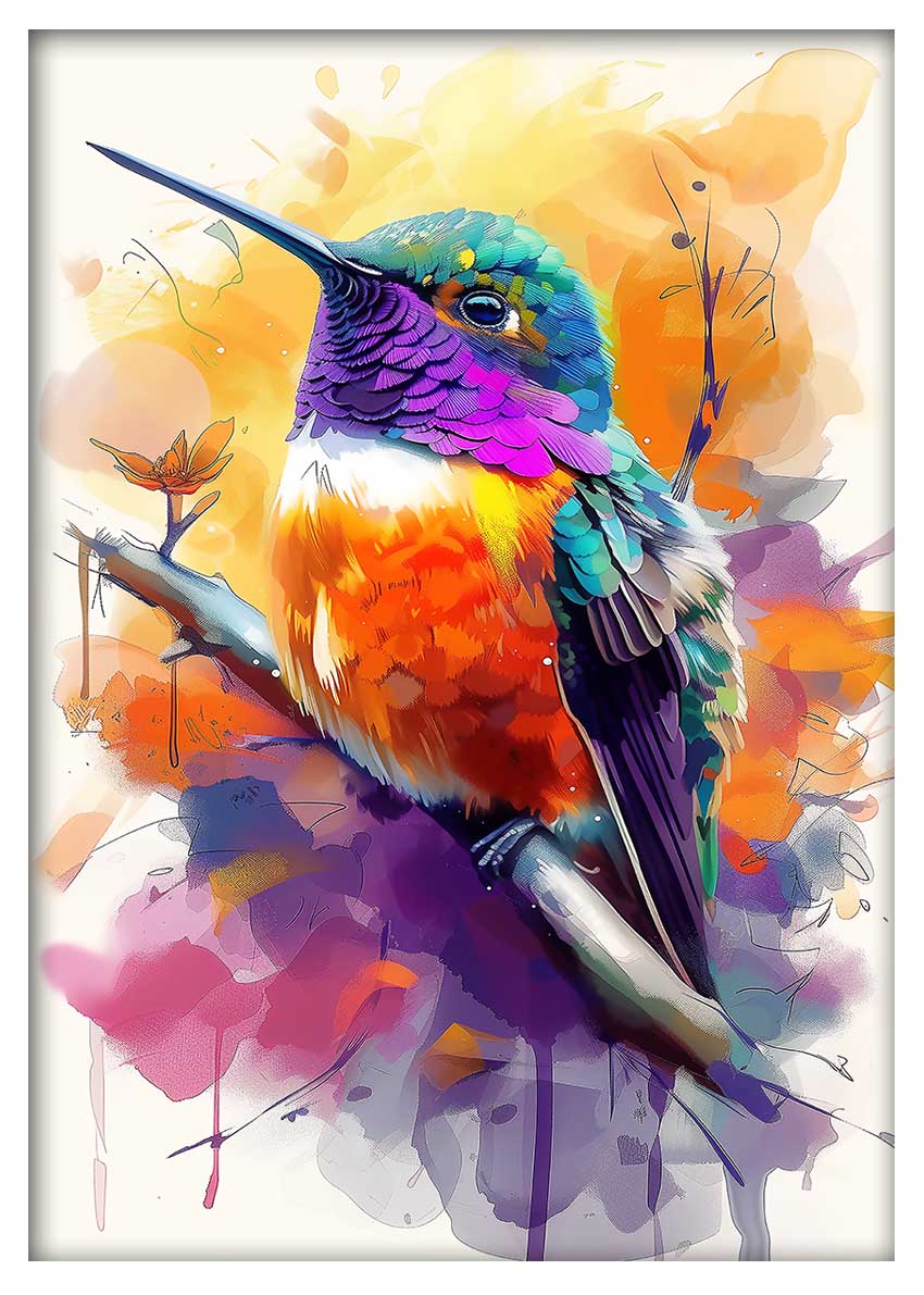 T838 Bird Canvas Art Prints, T-Shirts, Posters, and Mugs, Cushion Cover