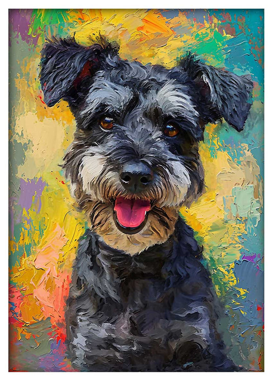 T842 Dog Canvas Art Prints, T-Shirts, Posters, and Mugs, Cushion Cover